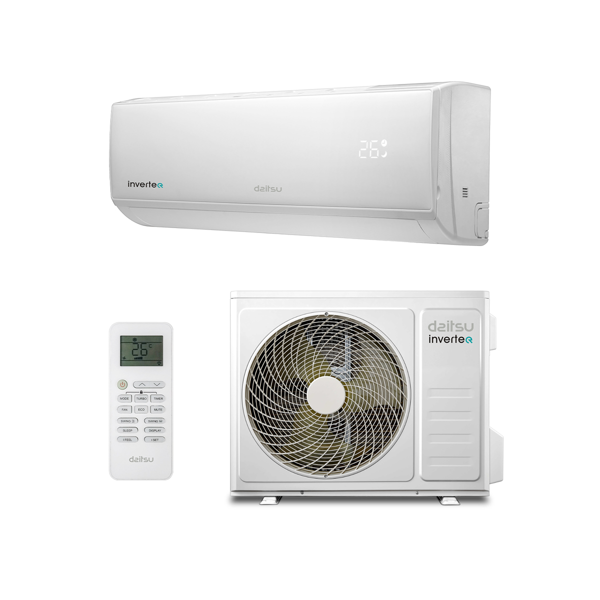 Aire acondicionado 1x1 Daitsu Split Pared ECO DS-18KDR-2 compatible con Wi-Fi
